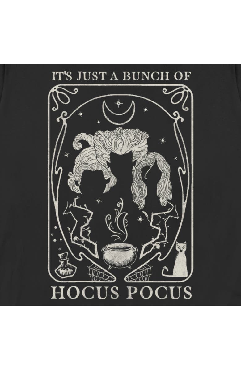 Hocus Pocus Women's Hocus Pocus Witch Tarot Card  Graphic T-Shirt, Alternate, color, Black