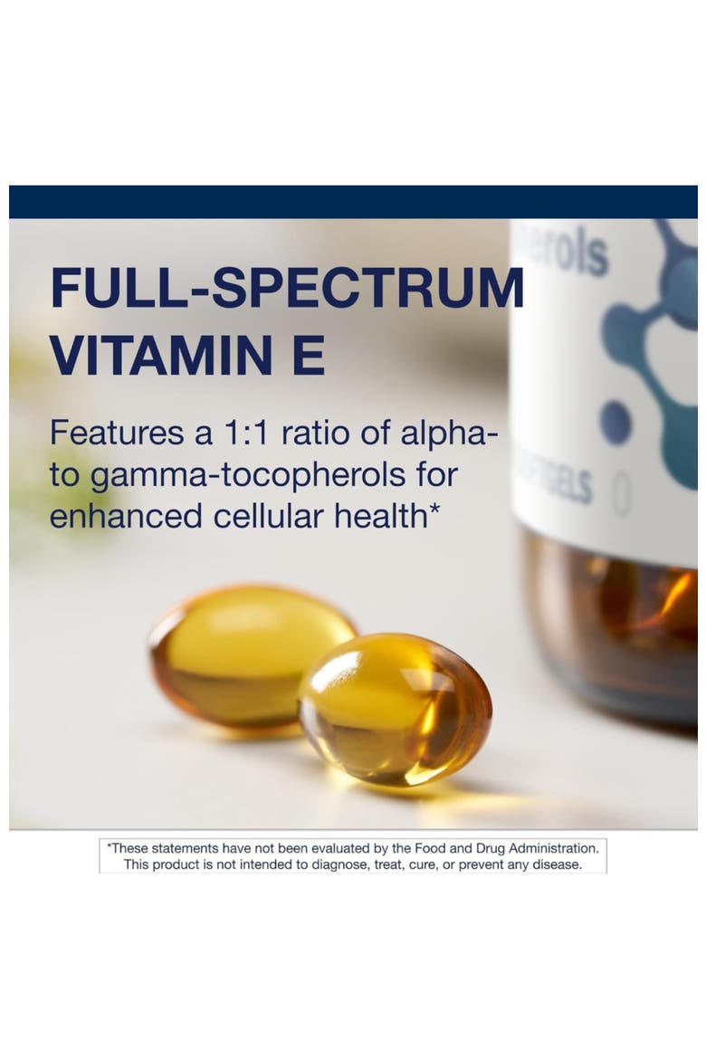 Vitamin E Mixed Tocopherols High Potency Antioxidant Supplement 60 Softgels, Alternate, color, None