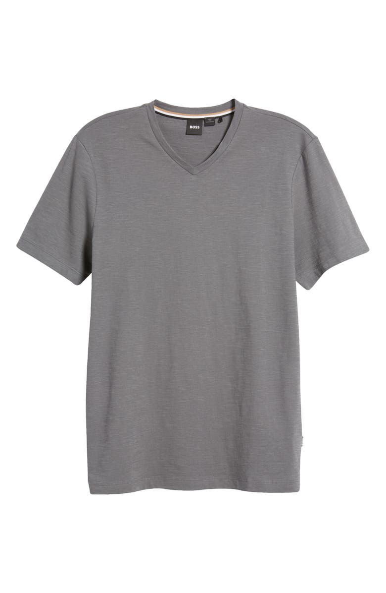BOSS Tilson Solid V-Neck T-Shirt, Alternate, color, Nvy