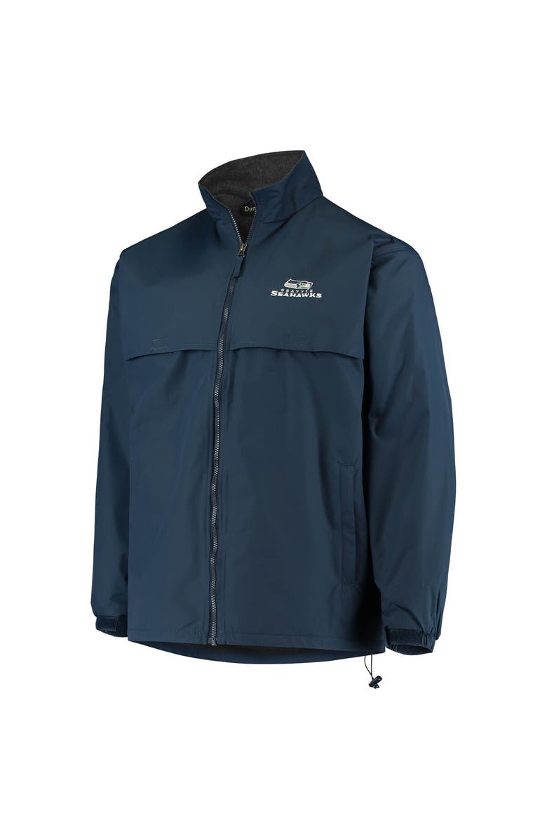 DUNBROOKE Men's Dunbrooke Navy Seattle Seahawks Triumph Fleece Full-Zip Jacket, Alternate, color, Navy