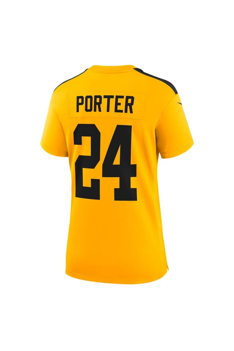 Women's Nike Joey Porter Jr. Gold Pittsburgh Steelers Alternate 1933 Throwback Game Jersey, Alternate, color, Gold