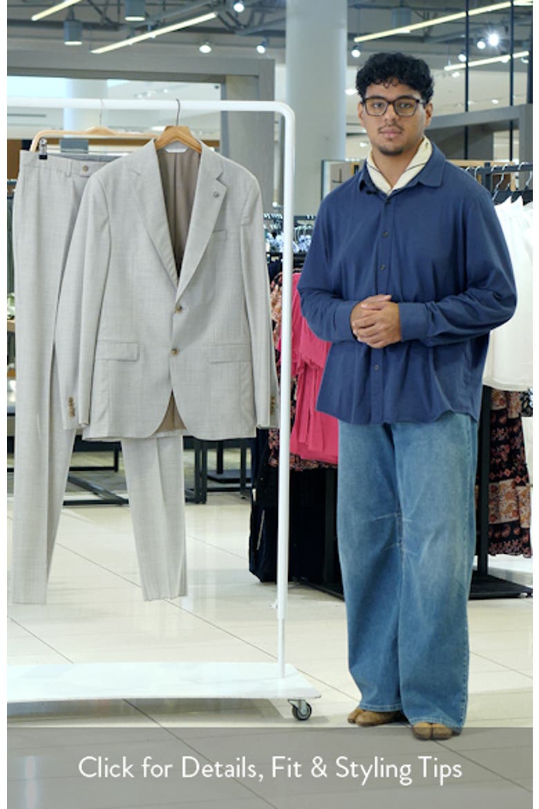 Mason Regular Fit Tan Glen Check Wool & Silk Mélange Suit video