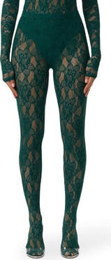 Naked Wardrobe Lace Closed Toe Leggings
