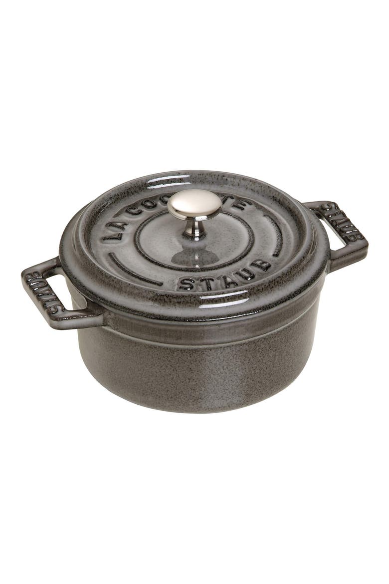 Enameled Cast Iron 0.25-Quart Mini Cocotte, Main, color, GRAPHITE GREY