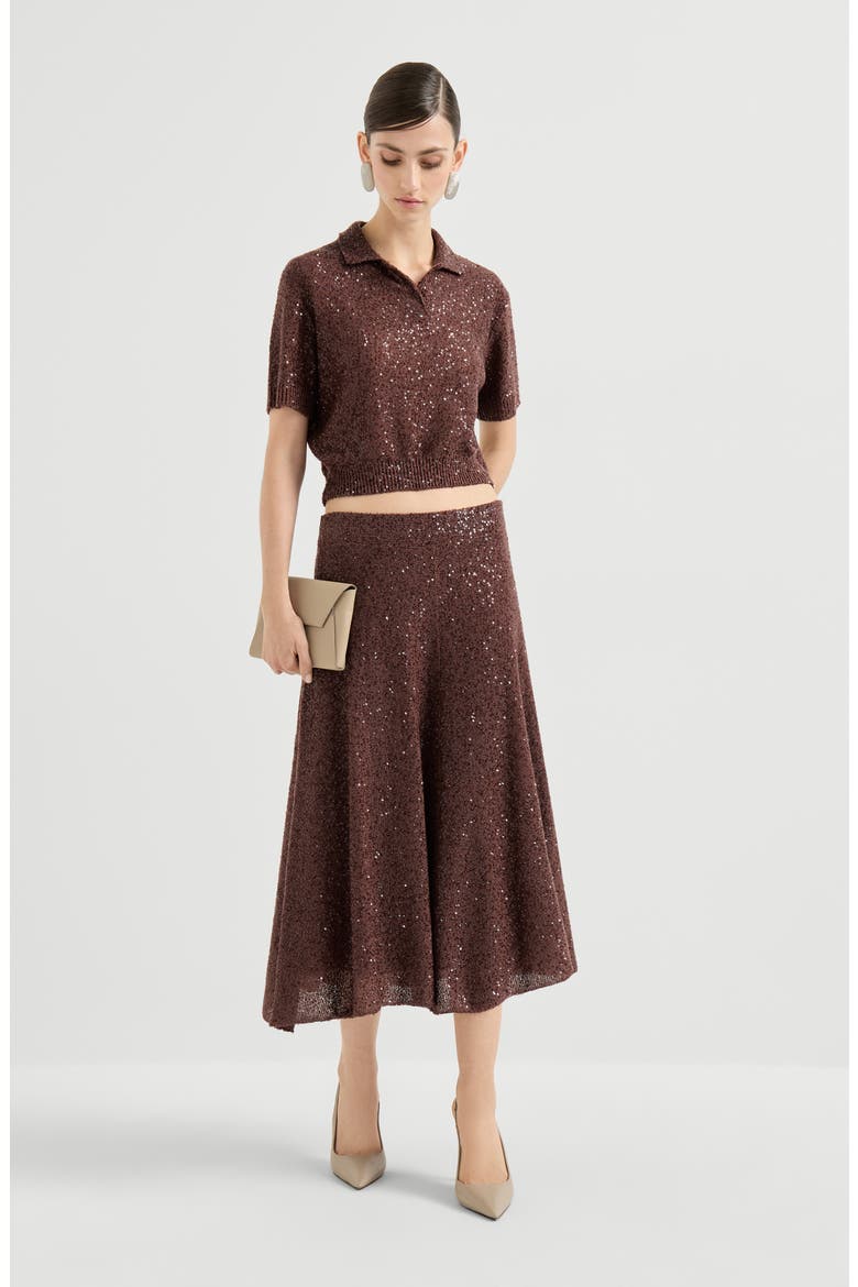 Knitted skirt, Alternate, color, Bordeaux