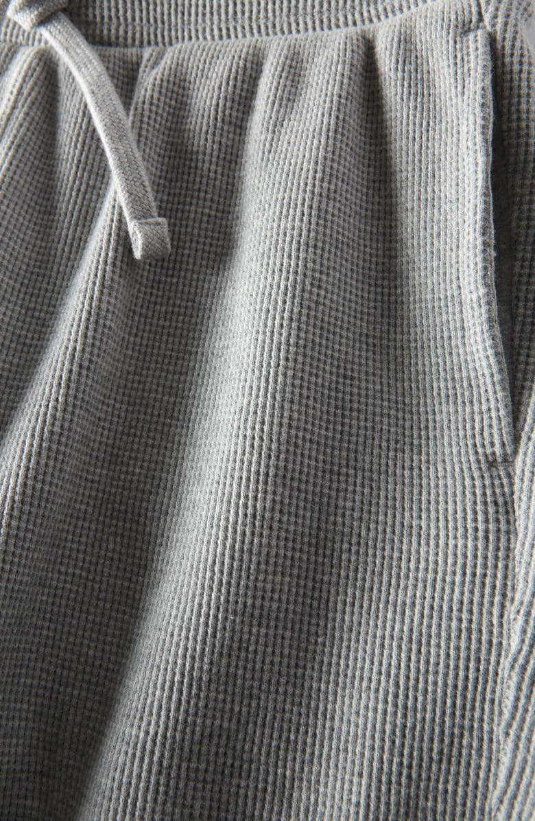 Treasure & Bond Kids' Waffle Knit Cotton Shorts, Alternate, color, Grey Heather