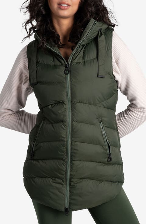 Transition Water Repellent Hooded Quilted Vest