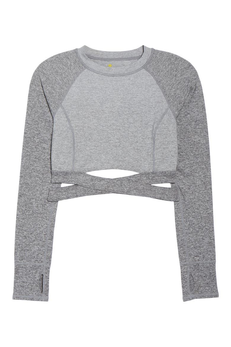 Infinity Ombré Crop Tee, Alternate, color, GREY GRAPHITE