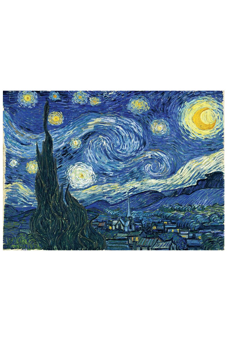 The Starry Night 1000 Piece Puzzle, Alternate, color, Multicolor