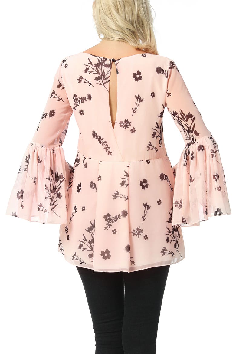 Gesa Maternity/Nursing  Floral Print Blouse, Alternate, color, Multicolored