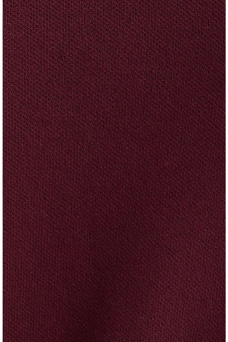 Faux Fur Collar Cardigan, Alternate, color, CRANBERRY