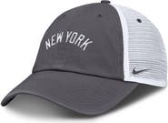 Nike Men's Nike Gray New York Yankees Wordmark Club Adjustable Trucker Hat