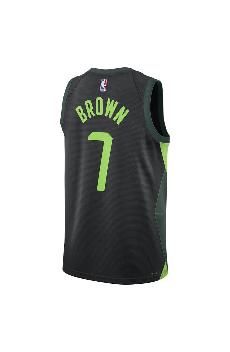 Nike Unisex Nike Jaylen Brown Black Boston Celtics 2024/25 Swingman Player Jersey - City Edition, Alternate, color, 