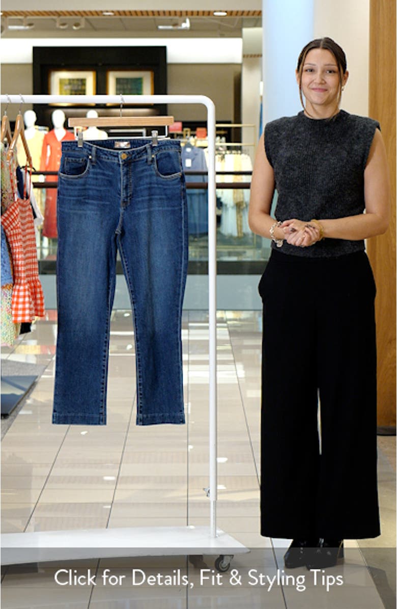 Reese Crop Slim Straight Leg Jeans, sales video thumbnail