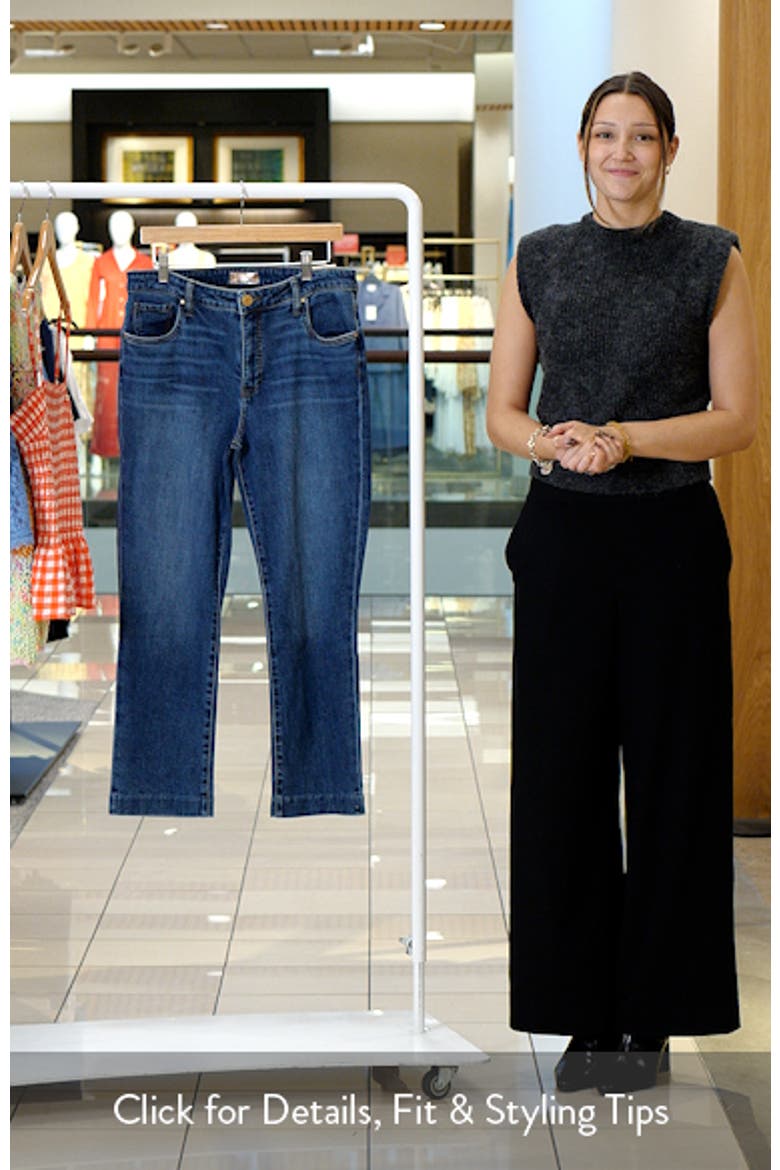 Reese Crop Slim Straight Leg Jeans video
