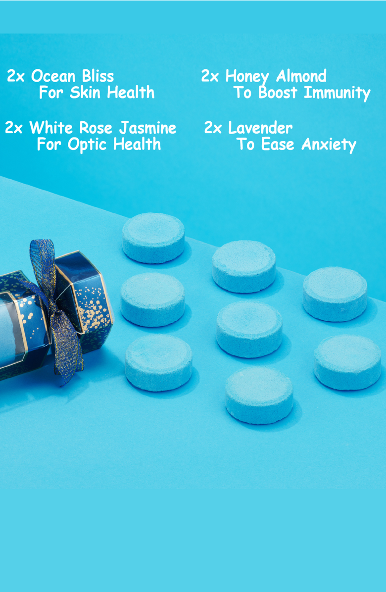 Lovery Shower Steamers Aromatherapy Self Care Gift - 8 pc Essential Oils Shower Bombs, Alternate, color, Blue