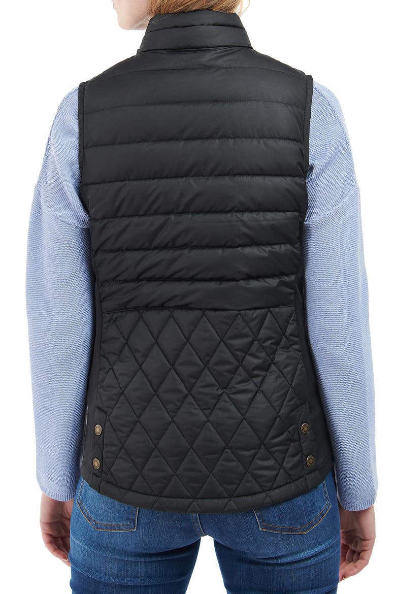 Esme Quilted Vest, Alternate, color, BLACK