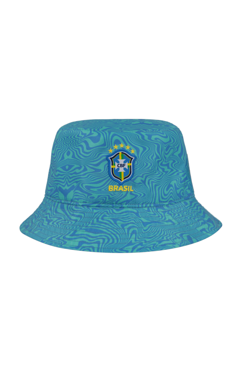 Nike Men's Nike Green Brazil National Team Reversible Bucket Hat, Main, color, 