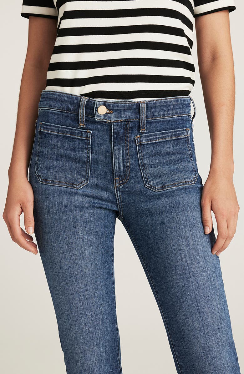 Mavi Jeans Vicky Marine Mid Rise Bootcut Jeans, Alternate, color, Mid Brushed Gold Premium