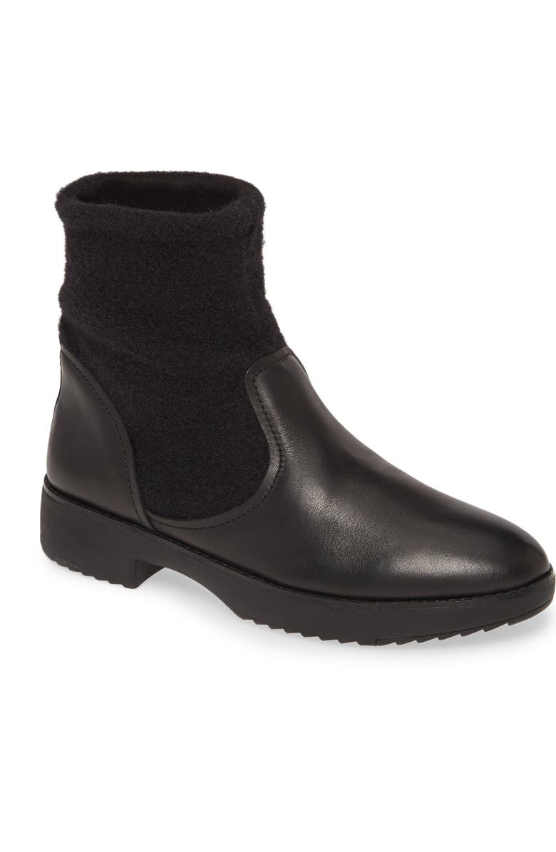 FitFlop Nisse Mixed Media Bootie, Main, color,