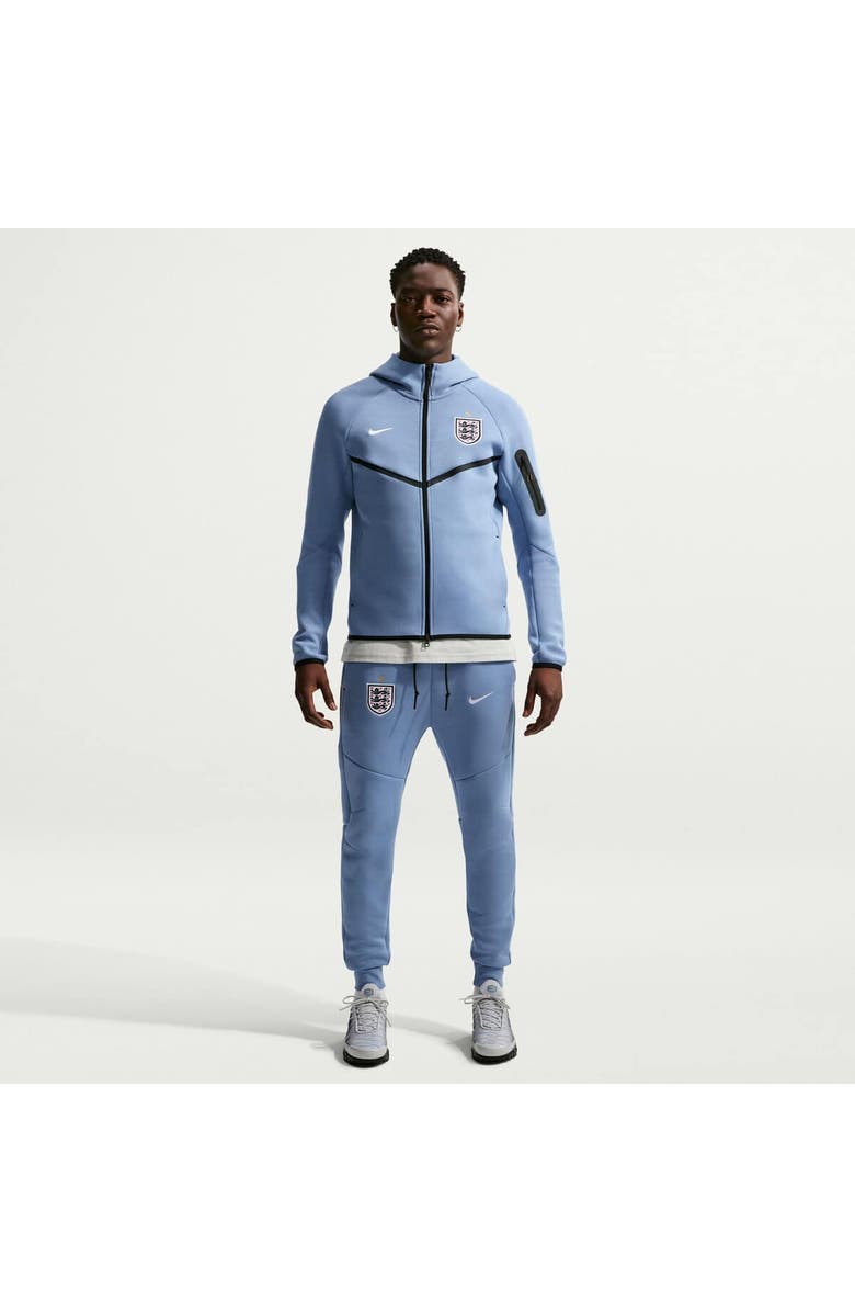 Nike Men's Nike Blue England National Team 2026 Tech Fleece Windrunner Raglan Full-Zip Hoodie, Main, color, Blue