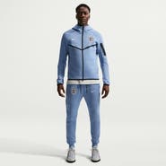 Nike Men's Nike Blue England National Team 2026 Tech Fleece Windrunner Raglan Full-Zip Hoodie
