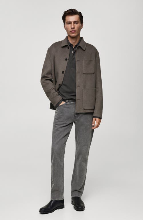 Mango Slim Fit Jeans In Denim Grey