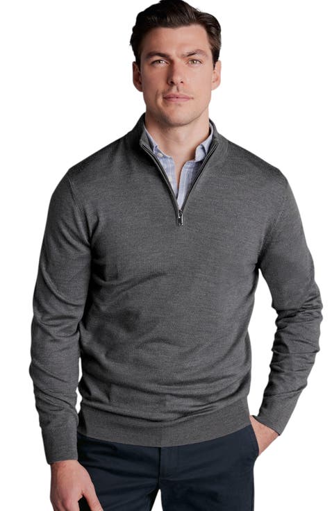 Pure Merino Zip Neck Sweater