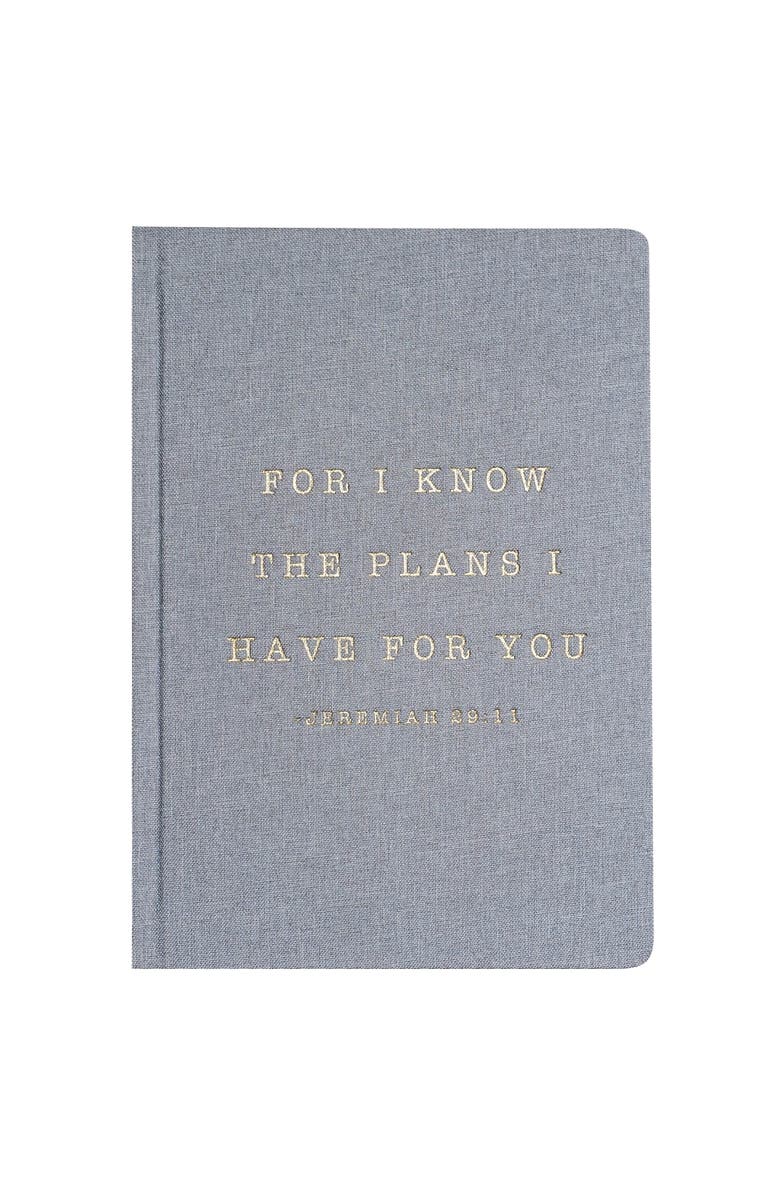 SWEET WATER DECOR Fabric Journal, Main, color, For I Know The Plans