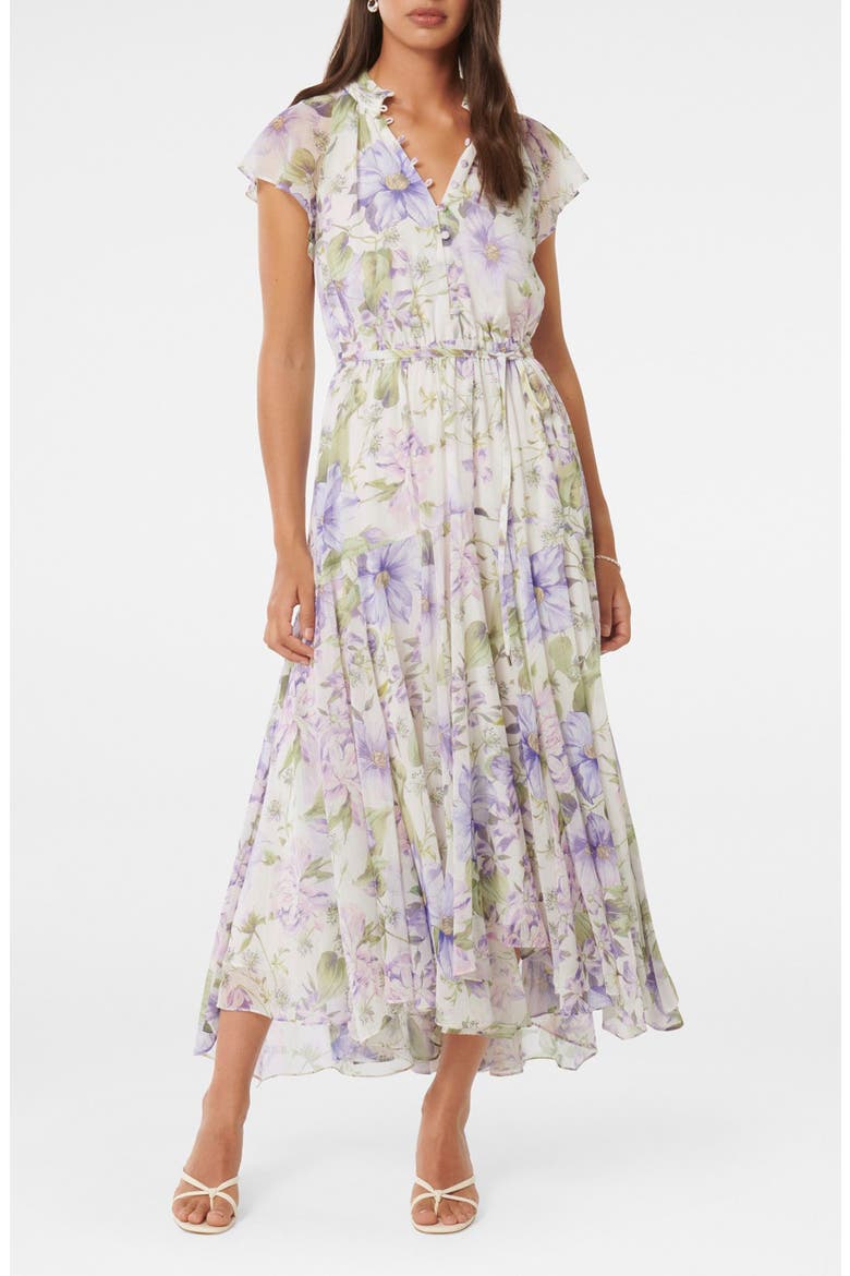 alessia satin flutter sleeve midi dress Alessia Flutter Sleeve Dress (Women)