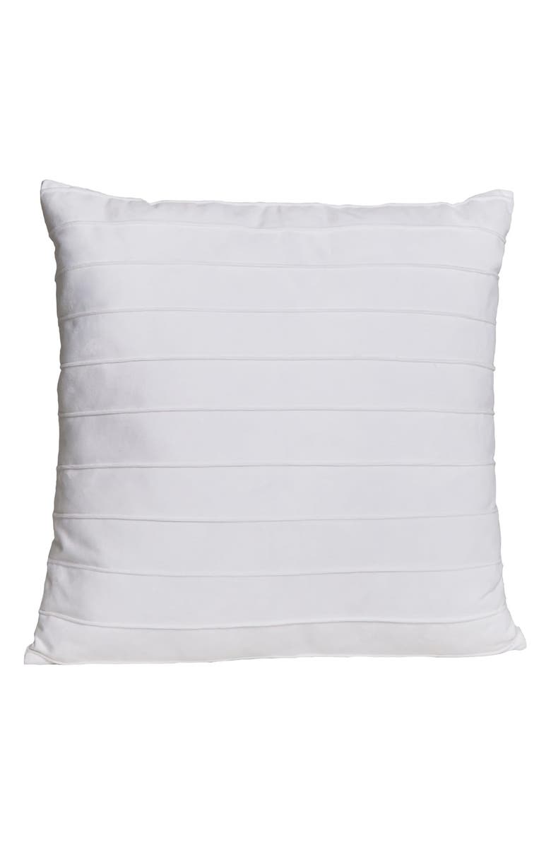 PARKLAND COLLECTION Velvet Throw Pillow, Main, color, White