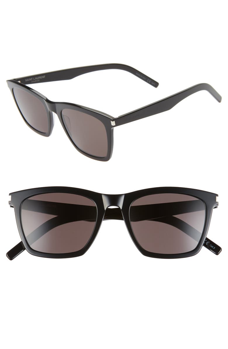 Saint Laurent Slim 52mm Sunglasses, Main, color,