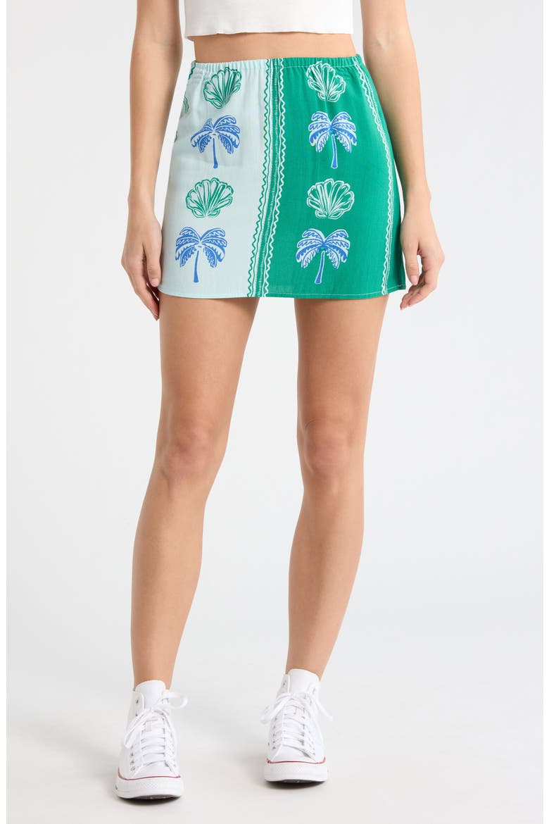 Vacay Dreams Skirt, Main, color, POOL BLUE