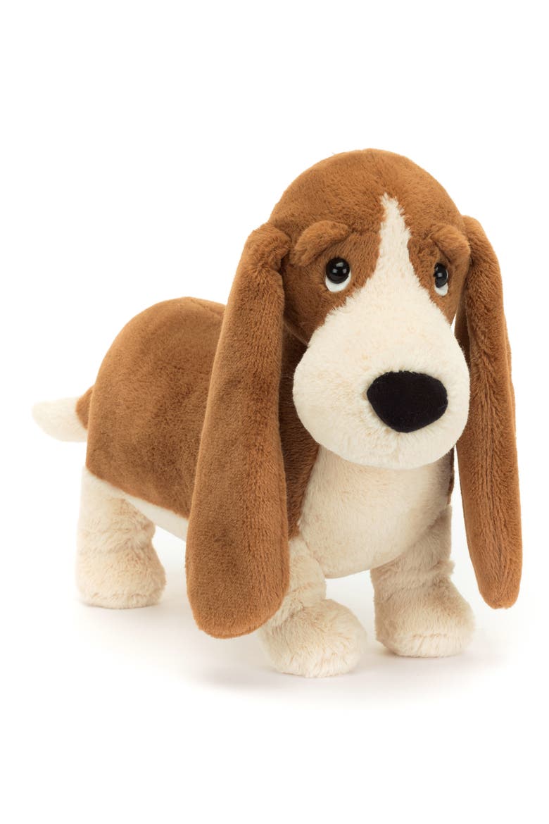 Randall Basset Hound Stuffed Animal, Main, color, BROWN/WHITE