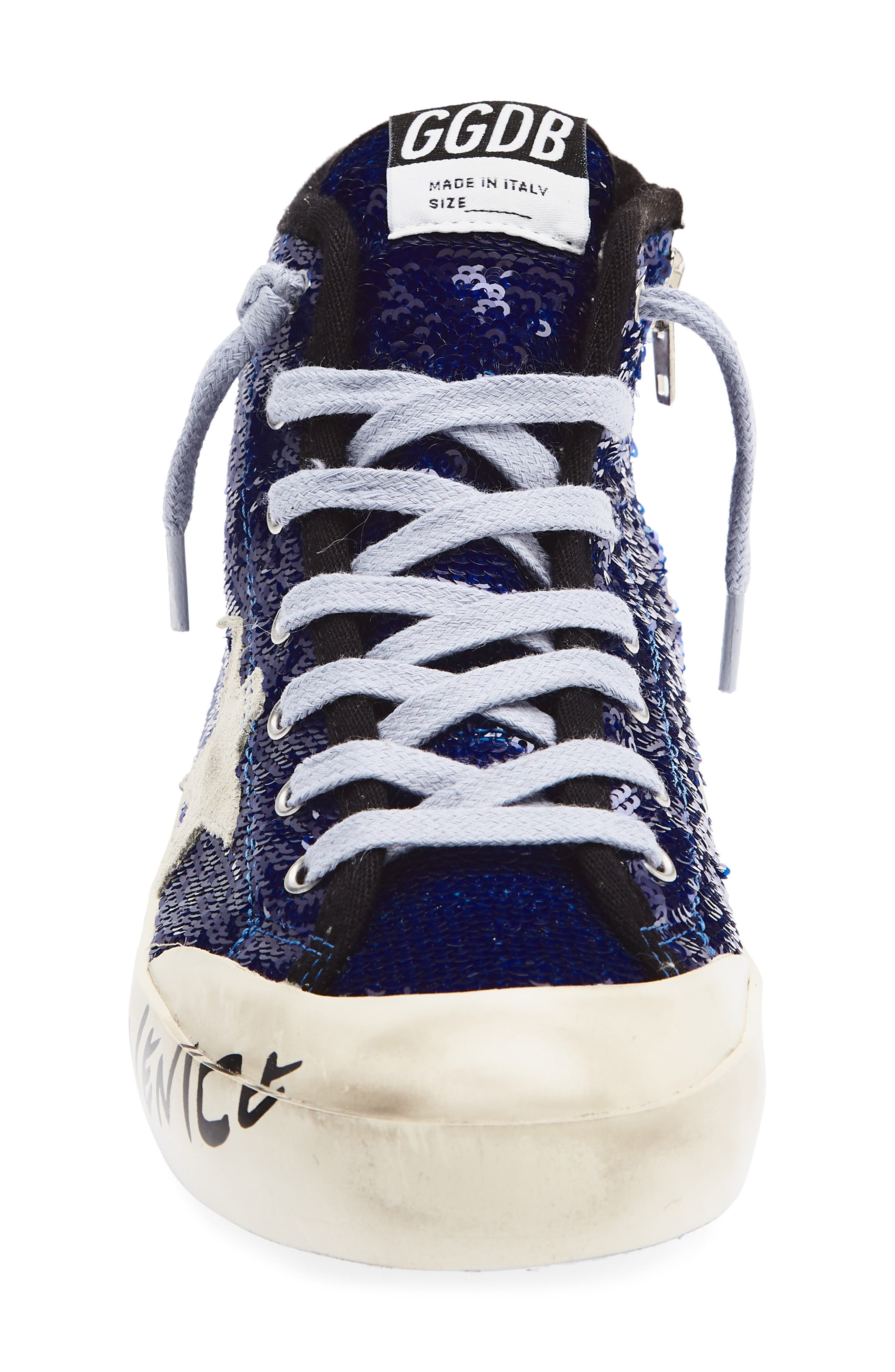 Kids' Francy Sequin High Top Sneaker, Alternate, color, BLUETTE/ ICE
