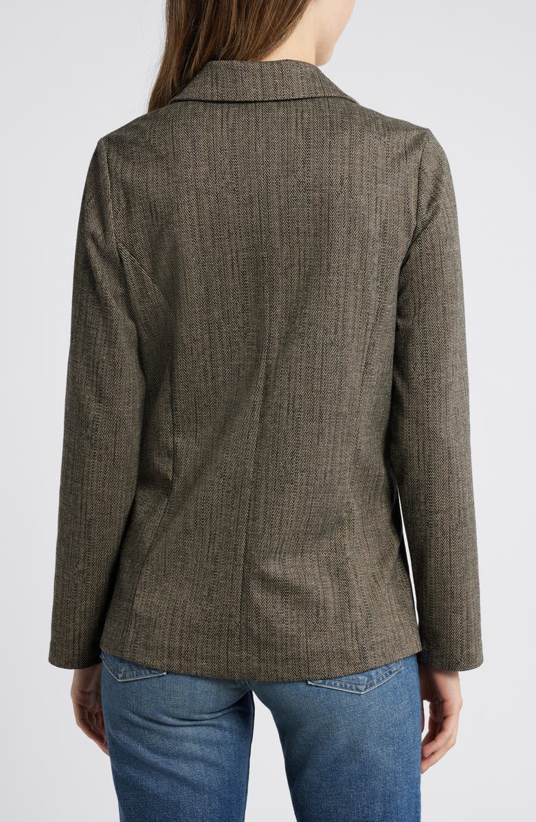 Wit & Wisdom Open Front Blazer, Alternate, color, Peanut Butter Black