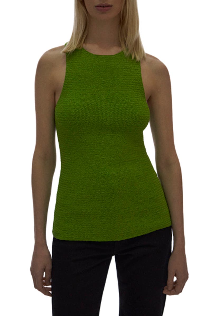 Helmut Lang Ribbon Sweater Tank, Main, color, Lawn