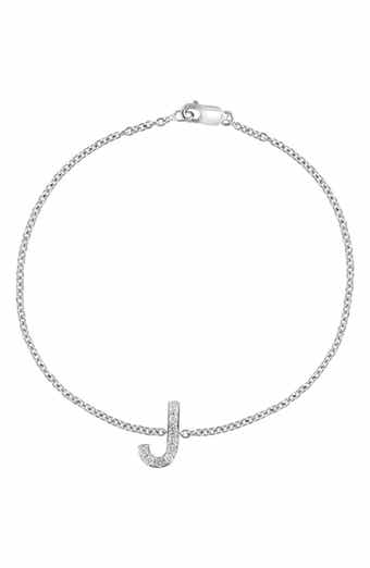 EFFY Sterling Silver Diamond Initial Bracelet - 0.15 ctw