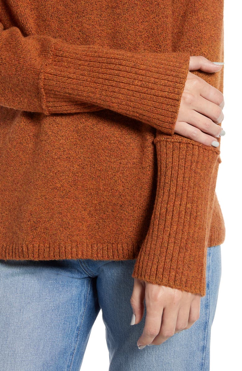 Something Navy V-Neck Sweater, Alternate, color, 