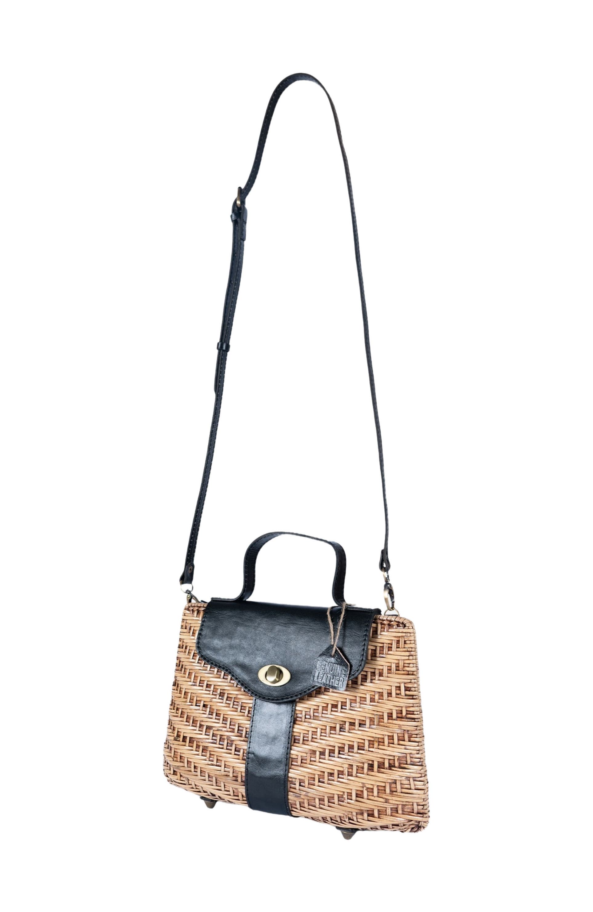 Jelavu Nori Structured Rattan Handbag, Alternate, color, 