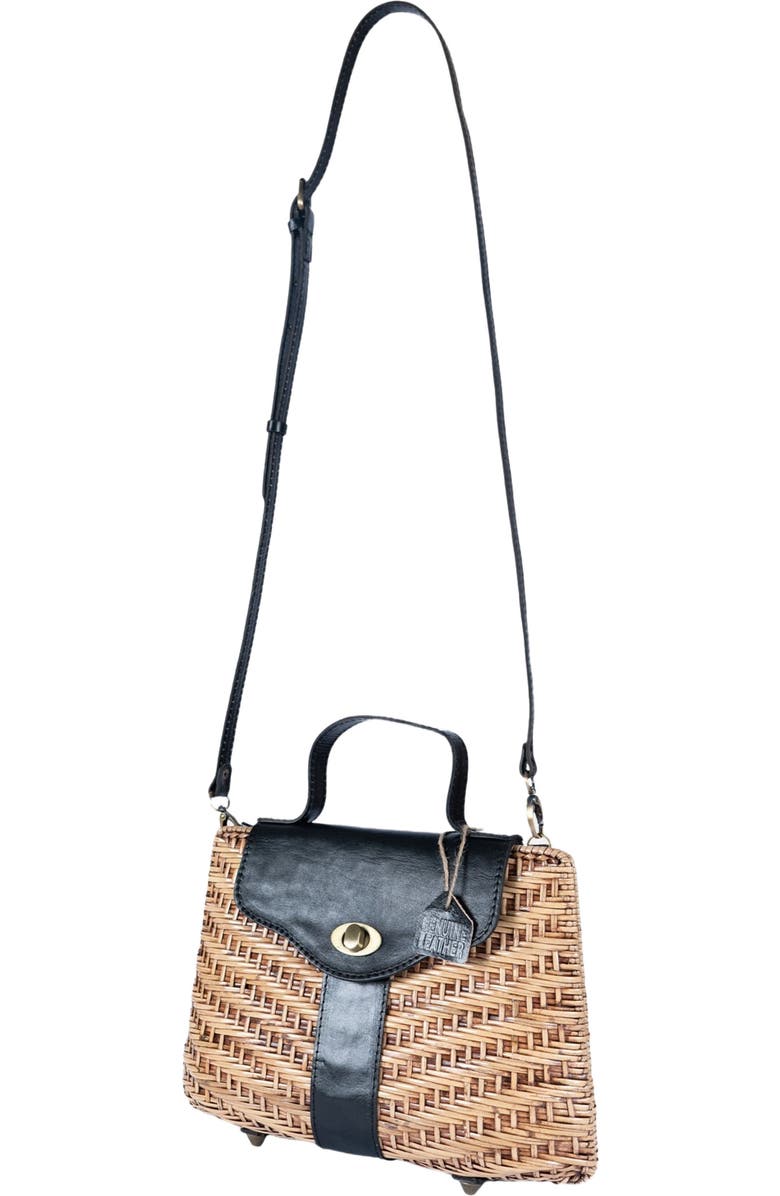 Jelavu Nori Structured Rattan Handbag, Alternate, color,