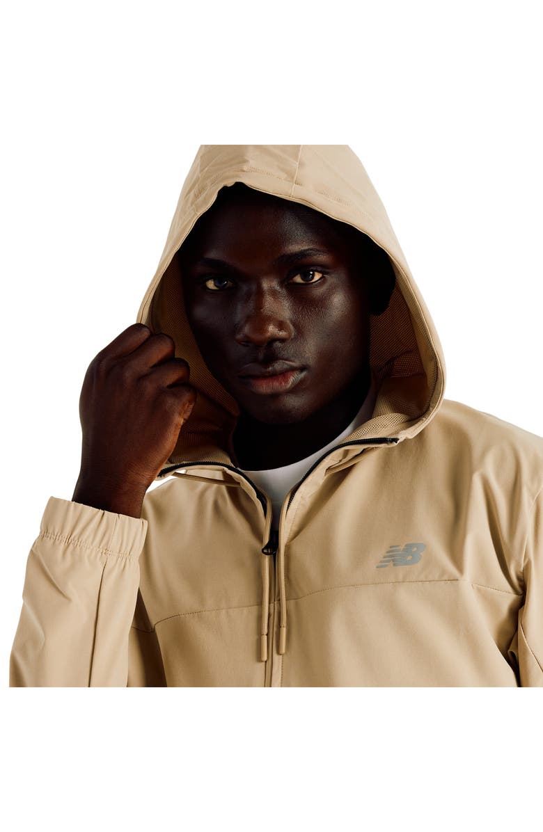 New Balance Hooded Cross Training Jacket, Alternate, color, Stoneware