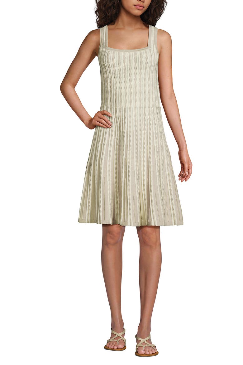 Square Neck Above Knee Sweater Dress, Alternate, color, Oatmeal Heather