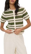 Nobody's Child Open Knit Short Sleeve Cardigan