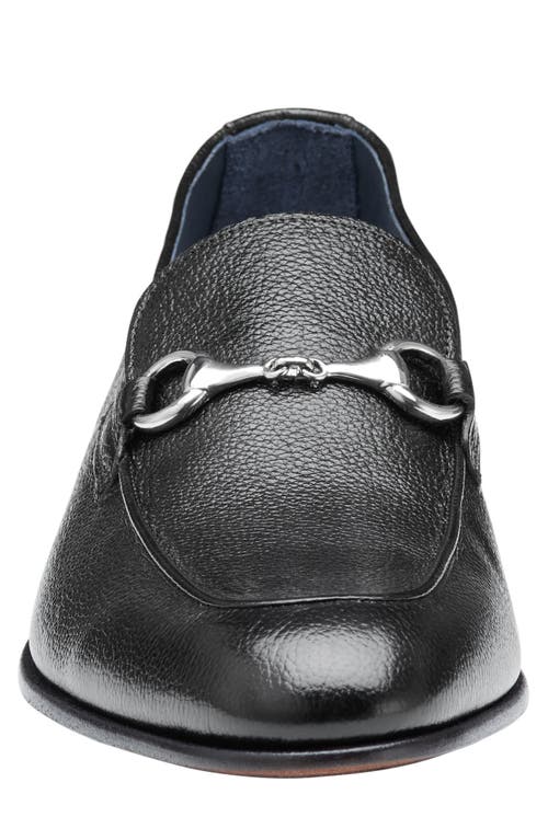 Johnston & Murphy Collection Taylor Bit Loafer In Black Italian Calfskin