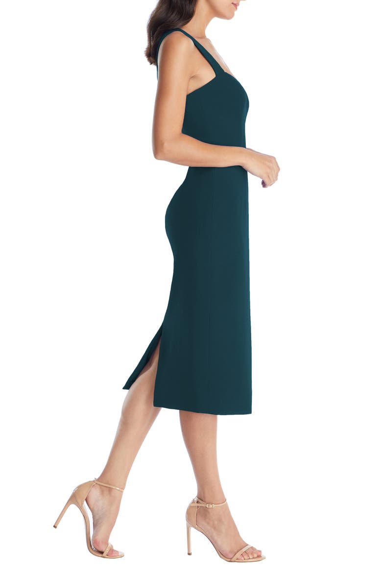 Nicole Sweetheart Neck Cocktail Dress, Alternate, color, PINE