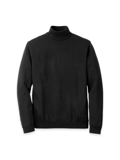 Supima Cotton Mock Neck Sweater