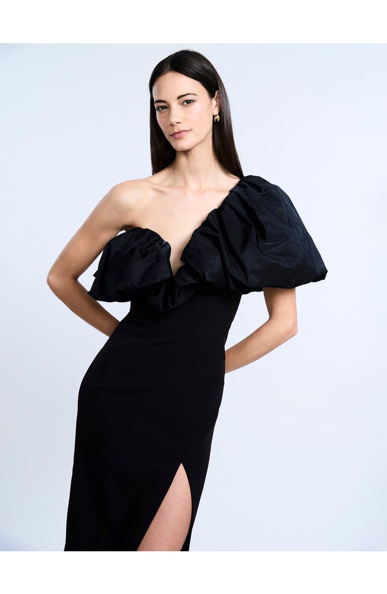 BCBGMAXAZRIA Solid Dress with Puff, Alternate, color, 