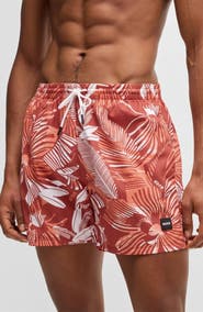 BOSS Piranha Floral Swim Trunks