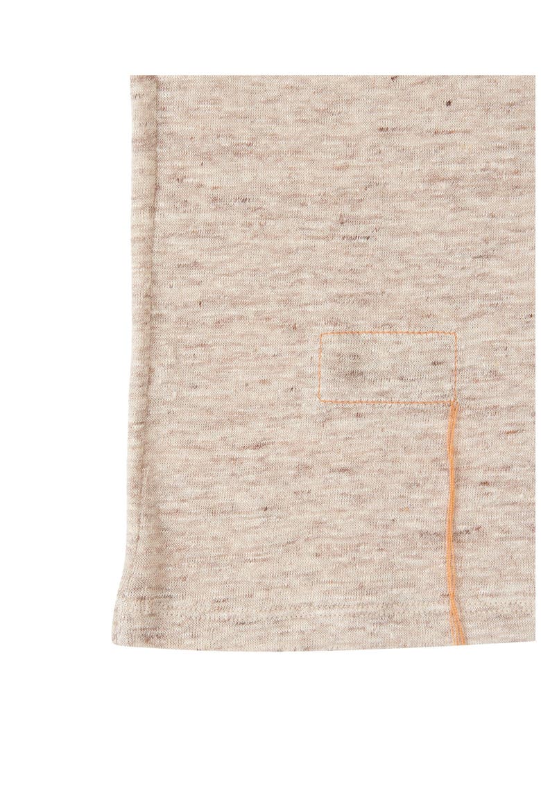 Coralie Seraph Melange Linen T-Shirt, Alternate, color, CAMEL